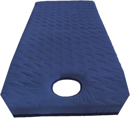 Vista 16 de Cojín de espuma viscoelástica para cama cuadrada, redonda, trapezoidal, para cama de spa, almohadilla de felpa para mesa de masaje, con orificio
