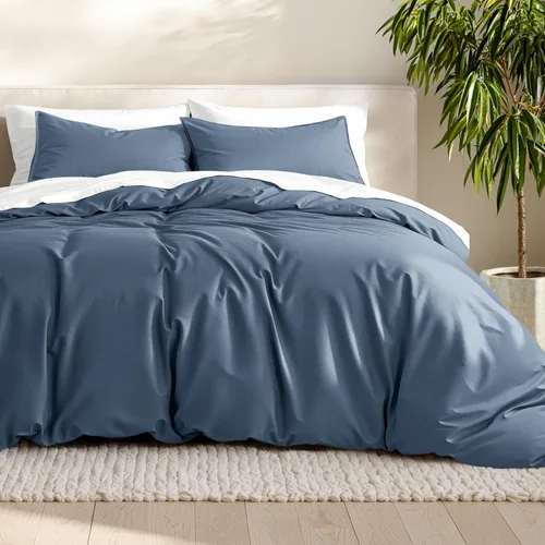 Vista 29 de Bare Home - Funda de edredón de ropa de cama extra larga - Colección premium de 1800 hilos súper suave - Funda de edredón ligera y fresca - Ropa