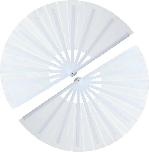 Vista 11 de Abanicos de mano plegables con bandera americana - Abanico grande de 13 pulgadas para rave, abanico que hace ruido y chasquea para baile de línea al