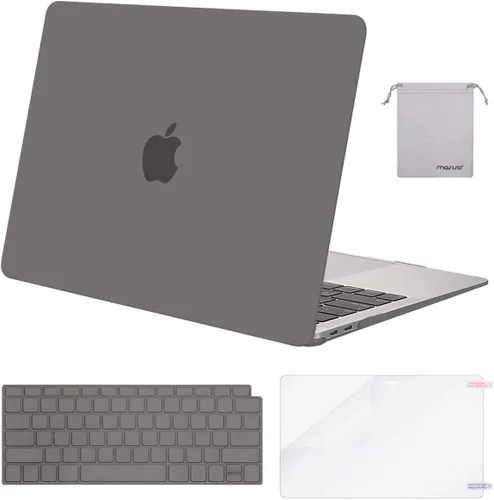 Vista 21 de MOSISO - Funda rígida y de plástico compatible con MacBook Air de 13 pulgadas versión 2022, 2021-2018, A2337 M1 A2179 A1932; con cubierta