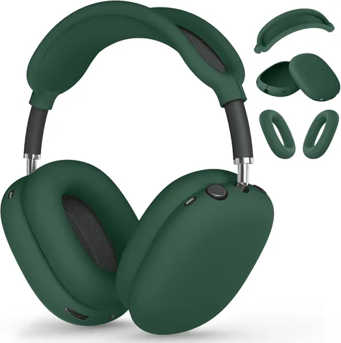 Vista 20 de Funda de silicona para AirPods Max 2/AirPod Max (2026/2024/2020), verde Verde militar-C3