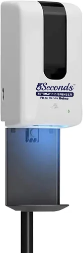 Vista 7 de Dispensador automático de jabón sin contacto de 33.8 fl oz, dispensador de desinfectante de manos para montaje en pared, dispensador de jabón