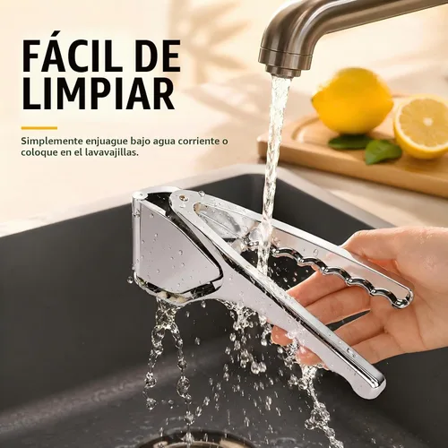 Vista 7 de Exprimidor de limón manual de acero inoxidable – Exprimidor de limón de extracción máxima, exprimidor de limón, exprimidor de cal de mano resistente