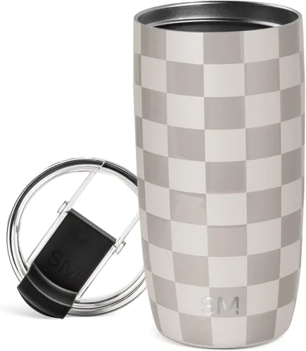 Vista 52 de Simple Modern Taza de café de viaje Tumbler con tapa abatible Reutilizable, aislada, de acero inoxidable, taza de café helado Cold Brew, termo