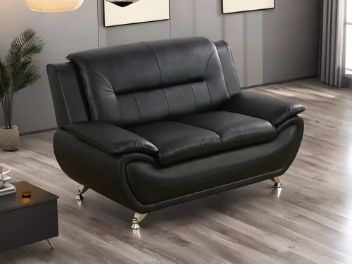 Vista 18 de Sofás de cuero, juego de sofás de sala, sofá para dormitorio, apartamento, juegos de muebles de sala de estar de cuero
