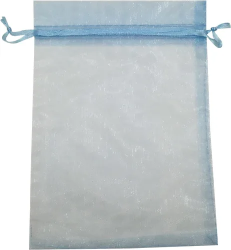 Vista 7 de Bolsa de organza con cordón de 5 x 7 pulgadas, 50 unidades, regalo fuerte, caramelo, B6ag, joyería, fiesta, boda, favor (negro)