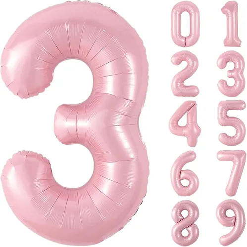 Vista 160 de Globos gigantes de números negros de 40 pulgadas, globos de aluminio de Mylar con helio para cumpleaños, globo número 0 para decoración de fiestas