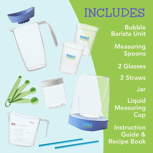 Vista 7 de MindWare Kitchen Science Academy - Kit de barista de burbujas, innovador kit de fabricación de bebidas que combina magia efervescente con ciencia