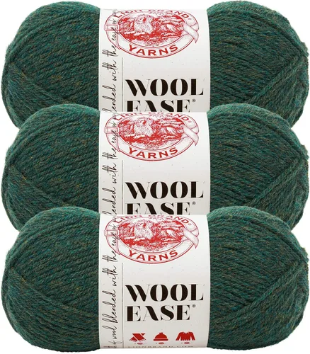 Vista 54 de Lion Brand Yarn, Wool-Ease - Ovillo de punto y ganchillo color rosa, 1