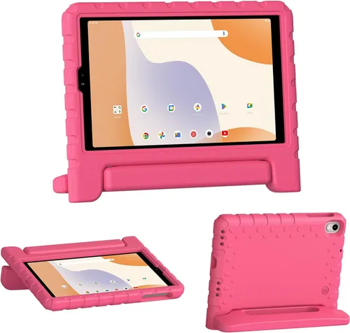 Vista 9 de Funda para tablet Walmart Onn de 8 pulgadas para tableta Gen 4 2024 Modelo: 100135923, funda a prueba de golpes para niños con soporte de mango Negro