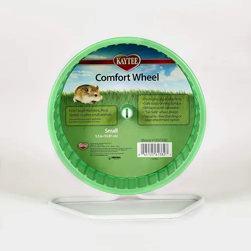 Vista 6 de Kaytee Comfort Ejercicio rueda, 8.5," grande, Multicolor Azul