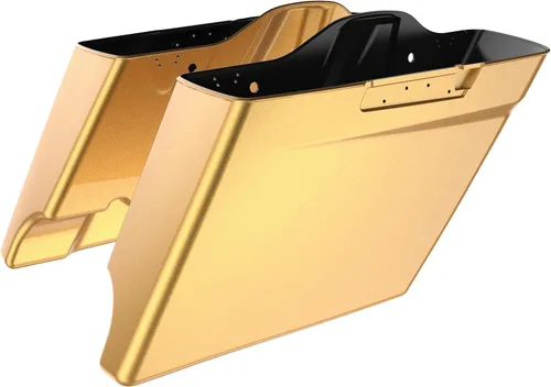 Vista 84 de Alforjas extendidas para Harley Touring Street Glide, Electra Glide, Road Glide 2014-2023 (whisky ámbar)