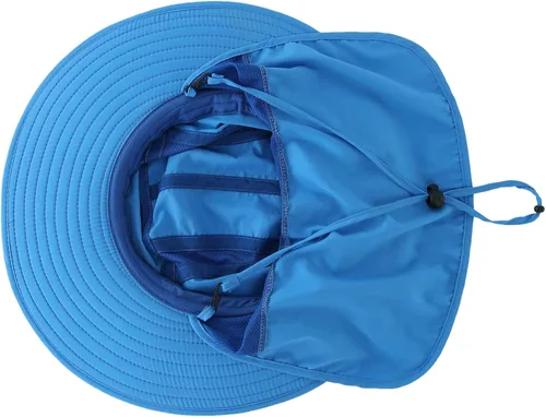 Vista 3 de Home Prefer - Gorra de protección solar SPF 50+ para hombre con ala ancha y solapa para el cuello