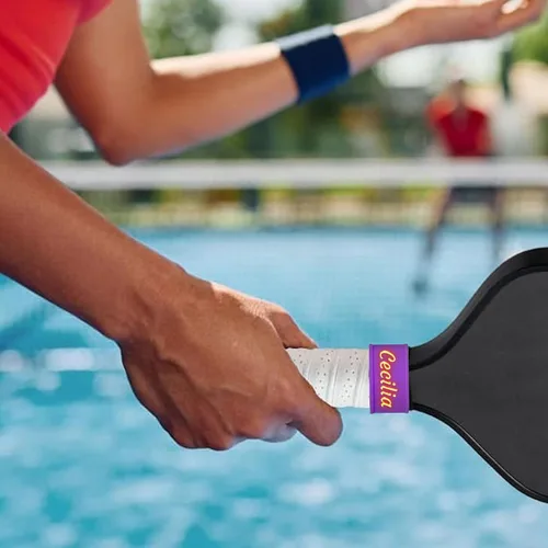 Vista 6 de 2 bandas de nombre personalizadas de paleta de pickleball, accesorios personalizados de paleta de pickleball para cinta de agarre seguro, bandas