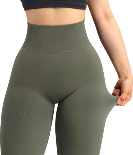 Vista 2 de MOOSLOVER - Leggings de entrenamiento levanta glúteos sin costuras, de cintura alta para mujer. Pantalones para yoga ajustados de compresión