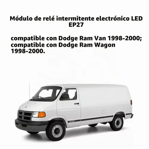 Vista 6 de Relé intermitente LED EP27 de 5 pines para Dodge RAM 1500 2500 3500 1998-2002 Dakota 1997-2000 Viper 1998-2002 Señal de giro electrónica LED