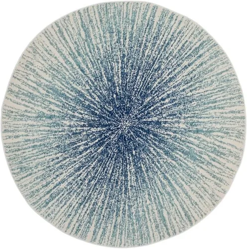Vista 32 de SAFAVIEH Evoke Collection EVK228J - Alfombra abstracta de estallido de 2'2" x 4', color aguamarina/marfil, no desprende pelusa, alfombra de acento