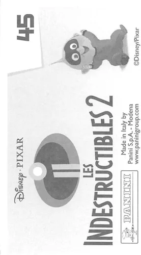 Vista 2 de 2018 Panini Incredibles 2 Album Sticker #45 Sticker 45