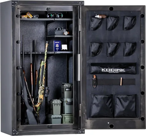 Vista 4 de Kodiak Caja fuerte para armas de casa para rifles y pistolas KSX5933 de Rhino Metals con nuevo sistema de seguridad SafeX 41 pistolas largas y 6