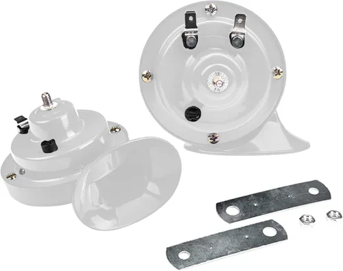Vista 8 de 2 bocinas de tren súper fuertes de 300 dB, kit de repuesto de bocinas dobles de aire impermeables de 12 V, accesorios automotrices, kit de bocina