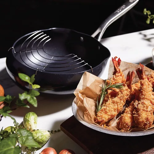 Vista 9 de TECHEF - Goody Pan - Sartén Wok - Sin PFOA, apta para lavavajillas y horno, fabricada en Corea (11 pulgadas)