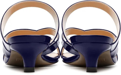 Vista 4 de SKYSTERRY Sandalias de tacón bajo para mujer, con puntera abierta, estilo casual, de 1.5 pulgadas