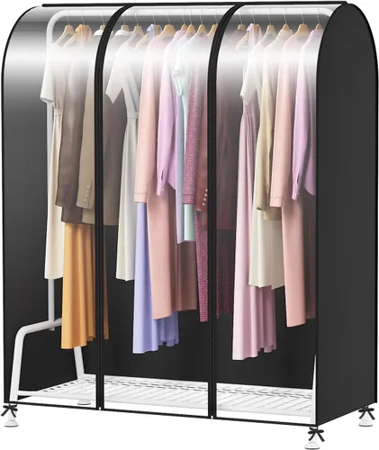 Vista 16 de Zilink Funda para Perchero de Ropa de 43 Pulgadas a Prueba de Polvo Transpirable Funda para Perchero de Ropa Bolsas para Ropa Grandes Protector