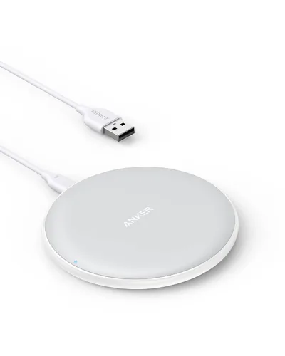 Vista 4 de Anker - Cargador inalámbrico 313 (almohadilla), certificado Qi, carga rápida máxima de 10 W para Samsung, compatible con iPhone 16 Plus/15 Plus/14