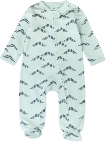 Vista 13 de HonestBaby Baby-Boys Classics Sleep & Play Footed One-piece Pajama Sleeper 100% Organic Cotton Raya Negrita Rojo Blanco Blu