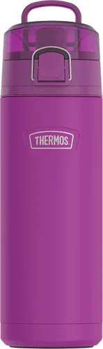 Vista 13 de THERMOS ICON SERIES, botella de agua de acero inoxidable con boquilla, 24 onzas, color verde alpino, botella de agua aislada al vacío con tapa
