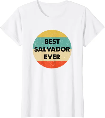 Vista 18 de Camiseta con nombre de Salvador, Negro