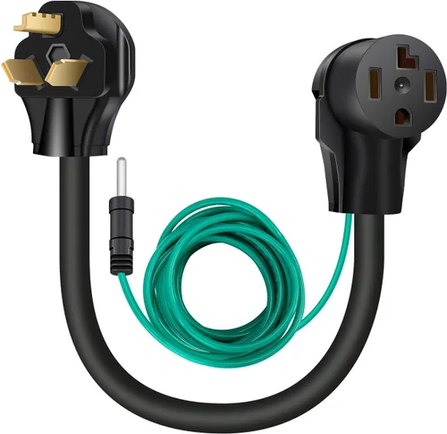 Vista 9 de WELLUCK 1.5FT Adaptador para secadora de 3 puntas a 4 puntas, adaptador de enchufe de secadora de 3 a 4 puntas, adaptador de toma de secadora de 4