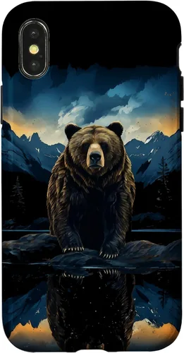 Vista 5 de Bear Grizzly Animal Mountain Hiking Case for iPhone 16