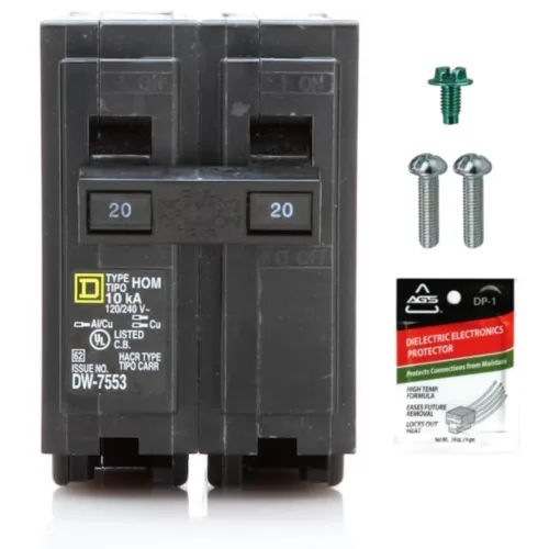 Vista 11 de Kit de disyuntor de doble polo cuadrado D HOM250 de 50
