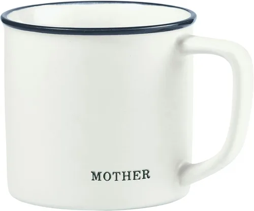 Vista 5 de Santa Barbara Design Studio Tazas de café en blanco y negro con diseños cara a cara, taza de cerámica, 16 onzas, 5 minutos más color fantasía