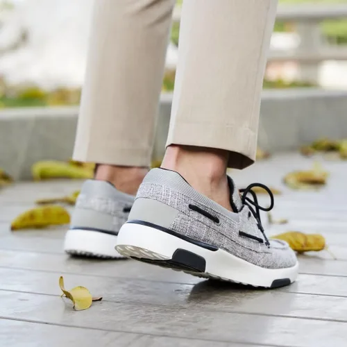 Vista 3 de OrthoComfoot Mocasines ortopédicos sin cordones para hombre mocasines casuales de lona para fascitis plantar con soporte de arco, cómodos zapatos