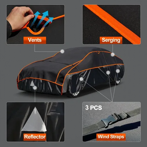 Vista 4 de Kayme Cubierta de coche SUV protector de granizo para Toyota C-HR