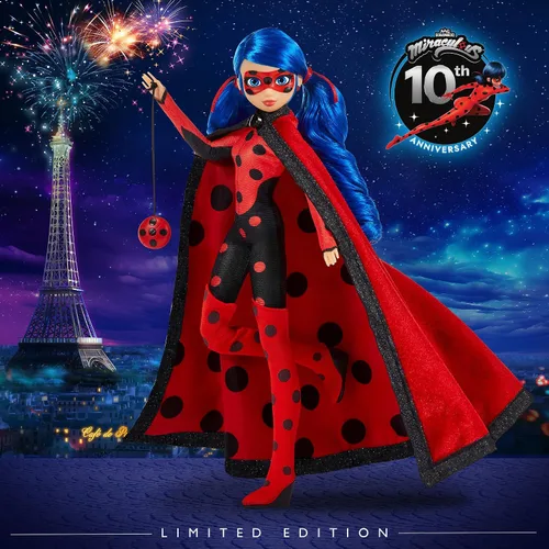Vista 2 de Muñeca Coleccionista Aniversario 10 de Ladybug Milagrosa de Playmates Toys