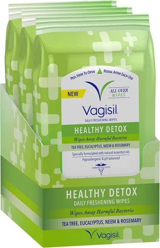 Vista 8 de Vagisil Toallitas, Toallitas Vaginales Femeninas Medicadas Antipicazón, Máxima Potencia, Alivio Instantáneo, 20 Toallitas (Paquete de 1)