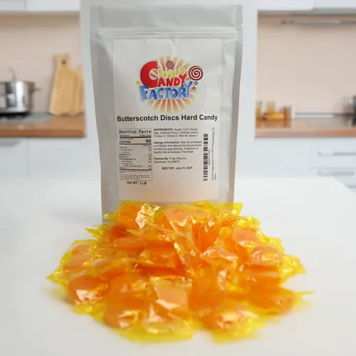 Vista 6 de Caramelos duros envueltos individualmente, 1 libra Caramelo escocés amarillo clásico