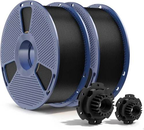 Vista 13 de SUNLU Filamento PETG de 0.07 in, 4.4 lbs, negro+transparente