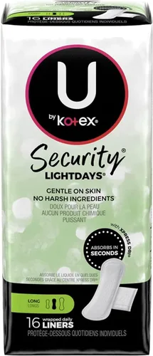 Vista 2 de Kotex Forro absorbente Natural Balance, largo, 16 unidades (paquete de seis)