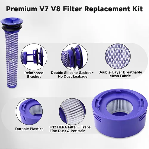 Vista 6 de Reemplazo mejorado del recipiente de polvo para filtro de vacío