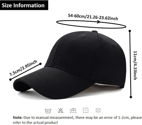 Vista 2 de Pure Pang Gorra de béisbol unisex bordada personalizada con texto frontal y trasero, diseño ajustable de camionero