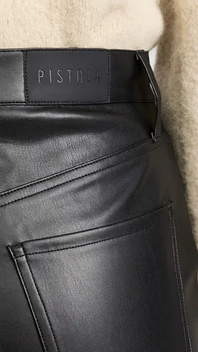 Vista 6 de Pistola Denim Pantalones rectos Cassie de tiro alto para mujer