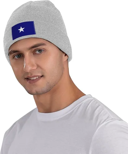 Vista 5 de Bonnie Blue Flag Beanie Hat for Men Women Warm Cozy Knit Skull Cap Acrylic Winter Hats