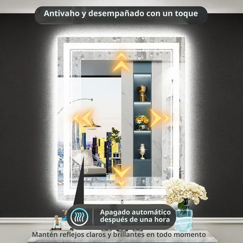 Vista 5 de 24x32 LED Bathroom Mirror, Backlit & Front Lit Lighted Mirror Retroiluminado+luz frontal