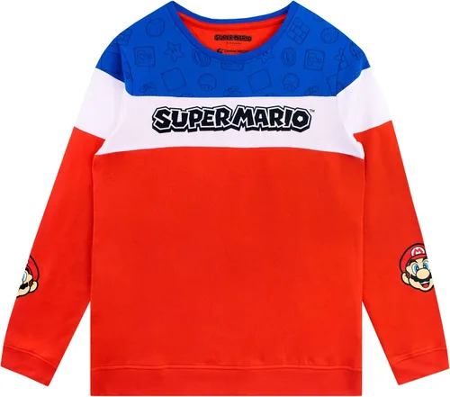 Vista 2 de SUPER MARIO Conjunto de sudadera y pantalones deportivos para niños de 2 piezas