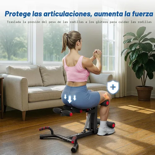 Vista 3 de MERACH Deep Squat Machine for Women, Adjustable Glutes Trainer Machine, Core & Leg Exercise, Push Up Board Workout Equipment at Home Gym