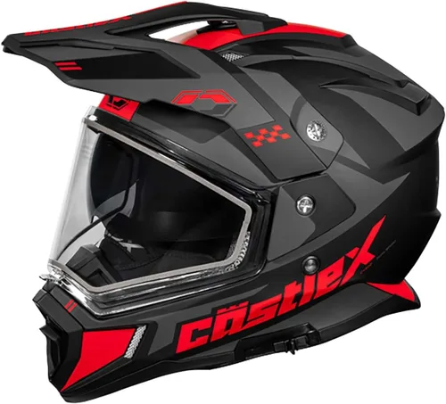 Vista 8 de Castle X CX200 Dual Sport Casco de Nieve (Negro Mate - Extra Pequeño)
